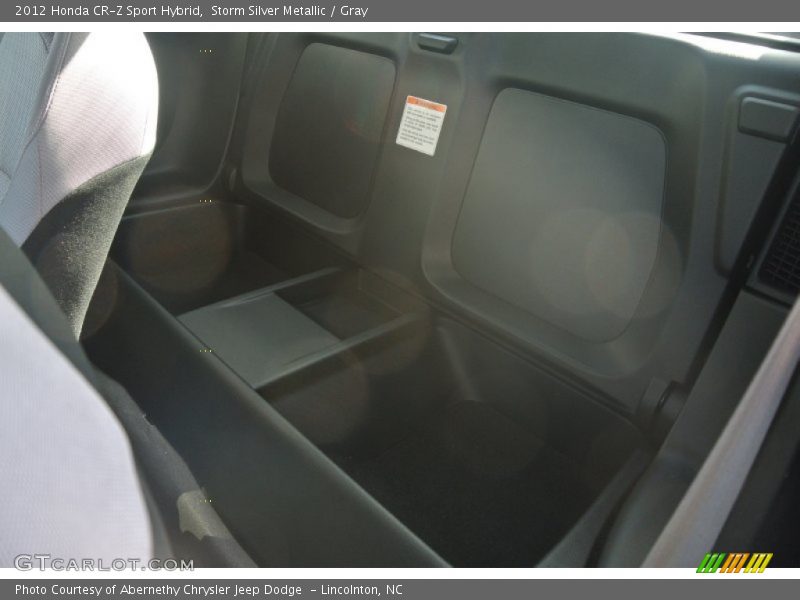 Storm Silver Metallic / Gray 2012 Honda CR-Z Sport Hybrid