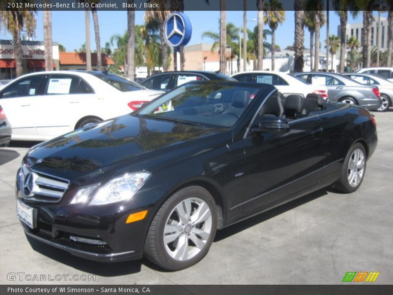 Black / Black 2012 Mercedes-Benz E 350 Cabriolet