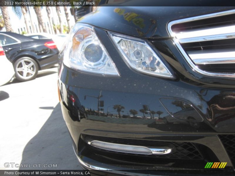 Black / Black 2012 Mercedes-Benz E 350 Cabriolet