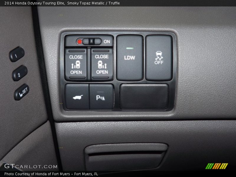 Smoky Topaz Metallic / Truffle 2014 Honda Odyssey Touring Elite