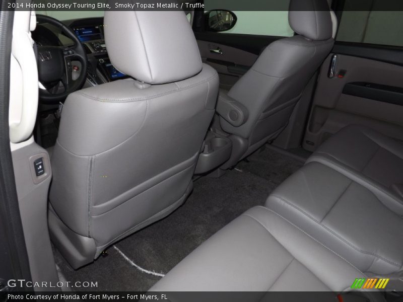Smoky Topaz Metallic / Truffle 2014 Honda Odyssey Touring Elite