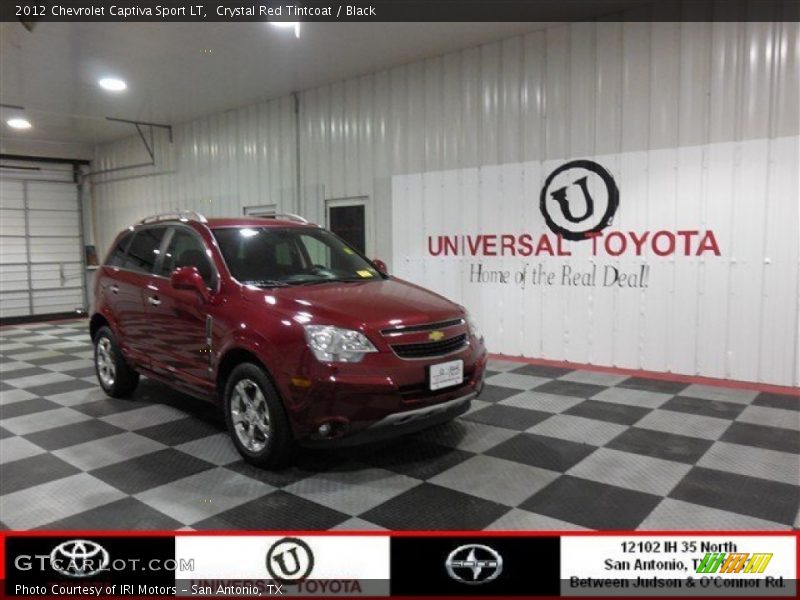 Crystal Red Tintcoat / Black 2012 Chevrolet Captiva Sport LT