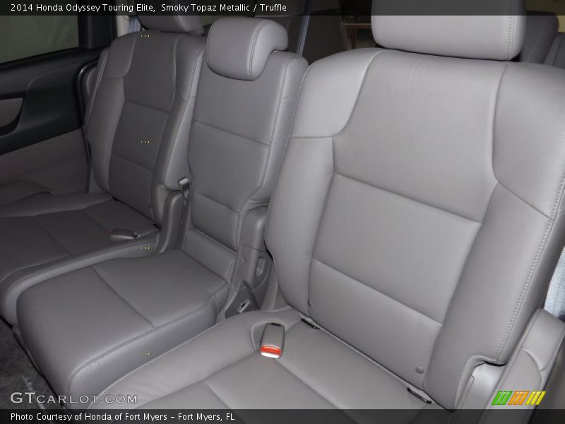 Smoky Topaz Metallic / Truffle 2014 Honda Odyssey Touring Elite
