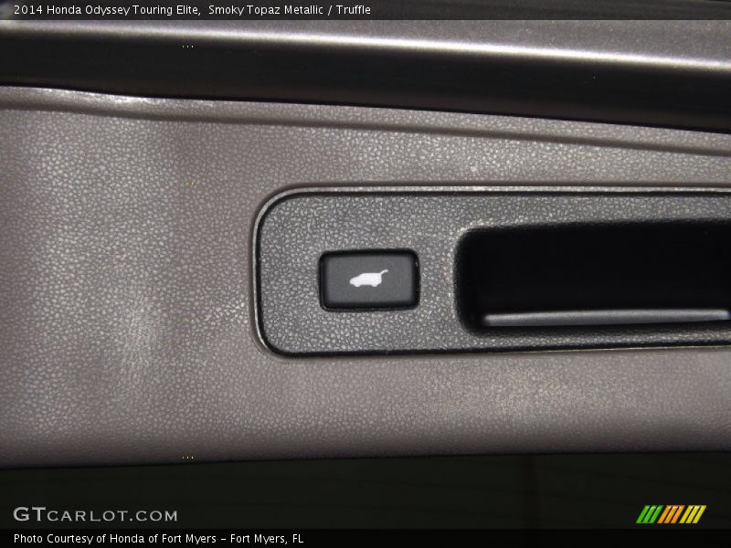 Smoky Topaz Metallic / Truffle 2014 Honda Odyssey Touring Elite