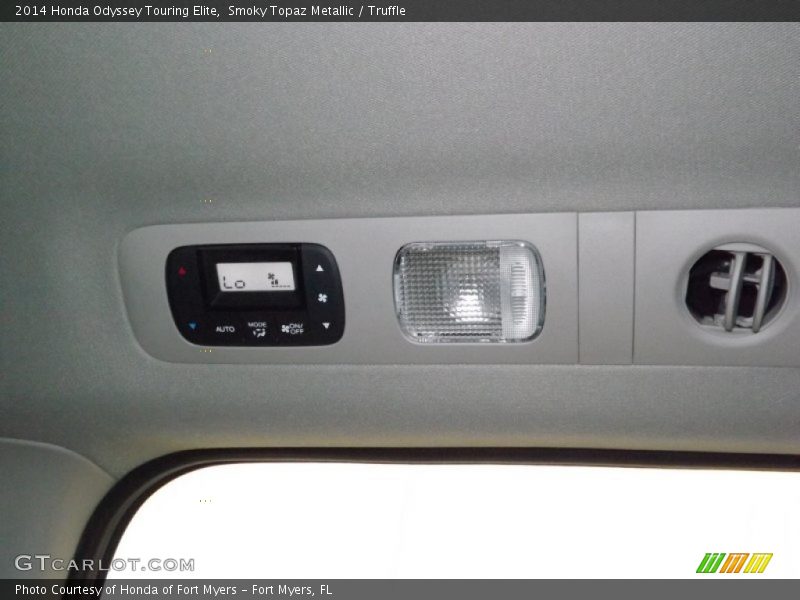 Smoky Topaz Metallic / Truffle 2014 Honda Odyssey Touring Elite