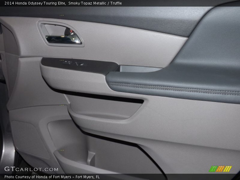 Smoky Topaz Metallic / Truffle 2014 Honda Odyssey Touring Elite