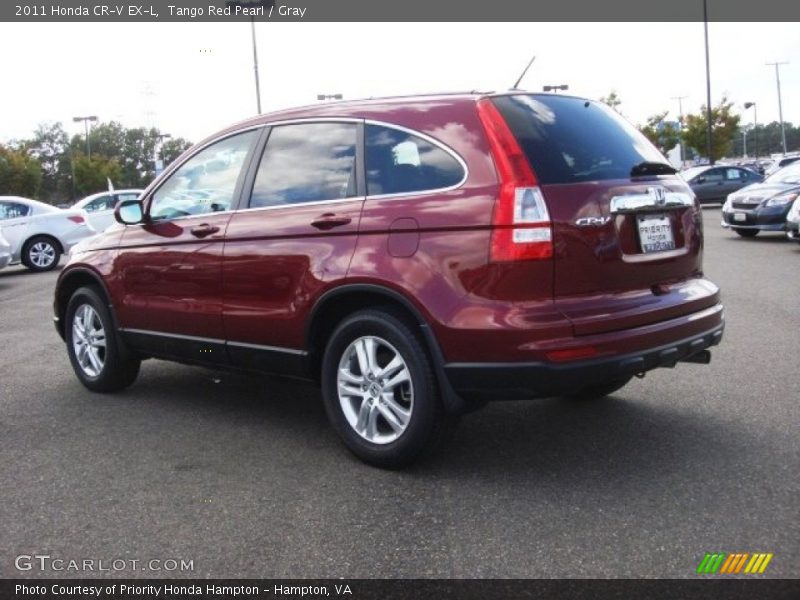 Tango Red Pearl / Gray 2011 Honda CR-V EX-L