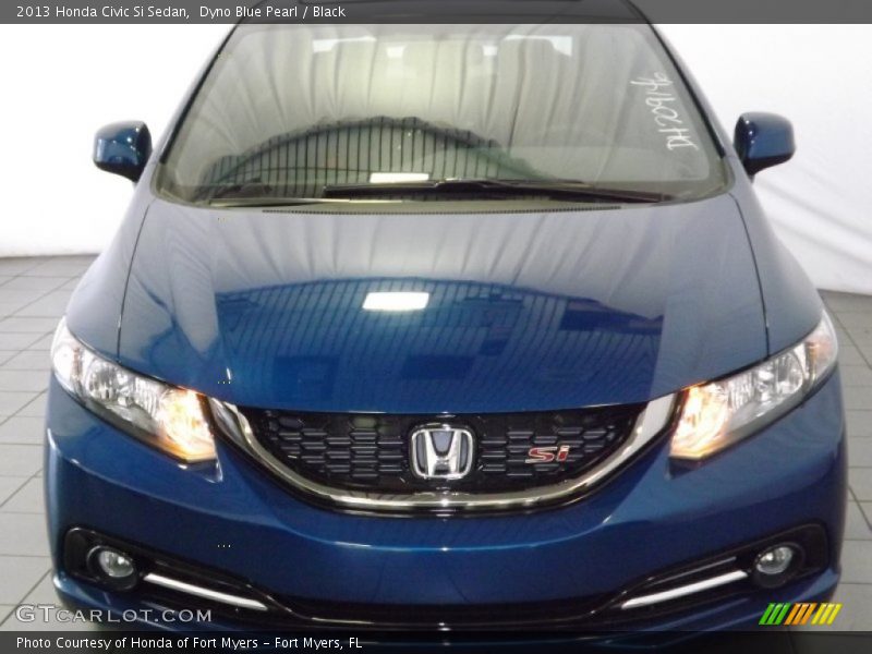 Dyno Blue Pearl / Black 2013 Honda Civic Si Sedan