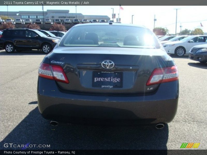 Magnetic Gray Metallic / Ash 2011 Toyota Camry LE V6