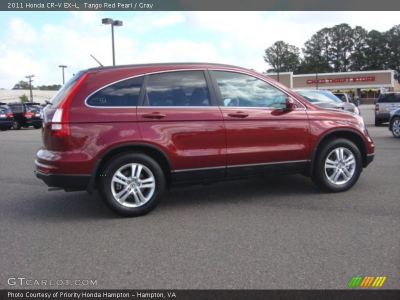 Tango Red Pearl / Gray 2011 Honda CR-V EX-L