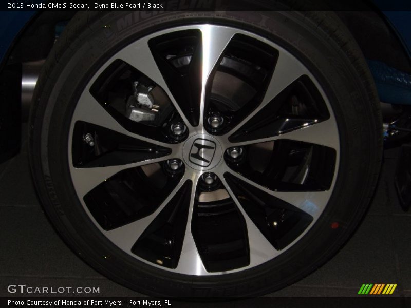 Dyno Blue Pearl / Black 2013 Honda Civic Si Sedan