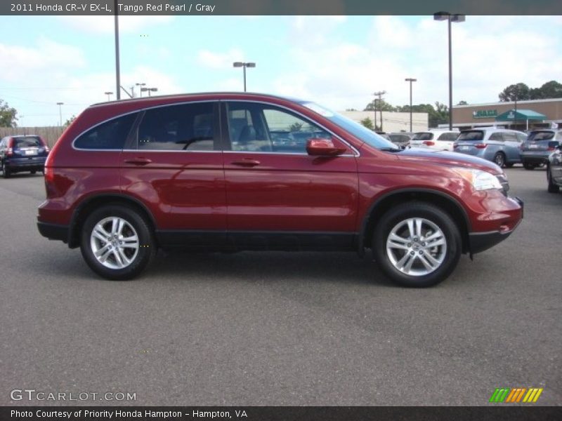 Tango Red Pearl / Gray 2011 Honda CR-V EX-L