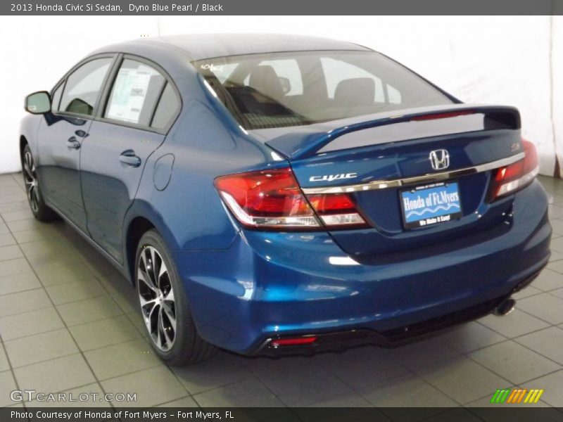 Dyno Blue Pearl / Black 2013 Honda Civic Si Sedan
