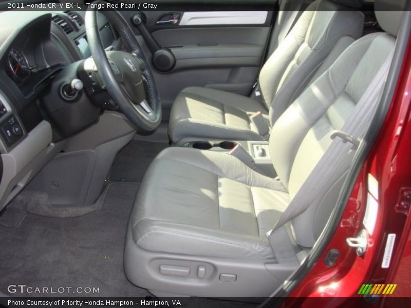 Tango Red Pearl / Gray 2011 Honda CR-V EX-L