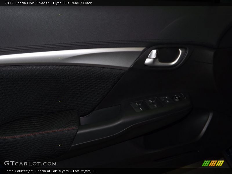 Dyno Blue Pearl / Black 2013 Honda Civic Si Sedan
