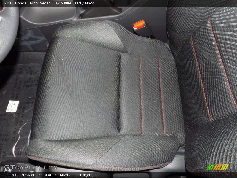 Dyno Blue Pearl / Black 2013 Honda Civic Si Sedan