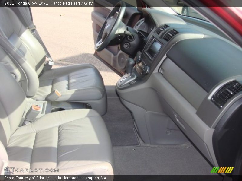 Tango Red Pearl / Gray 2011 Honda CR-V EX-L