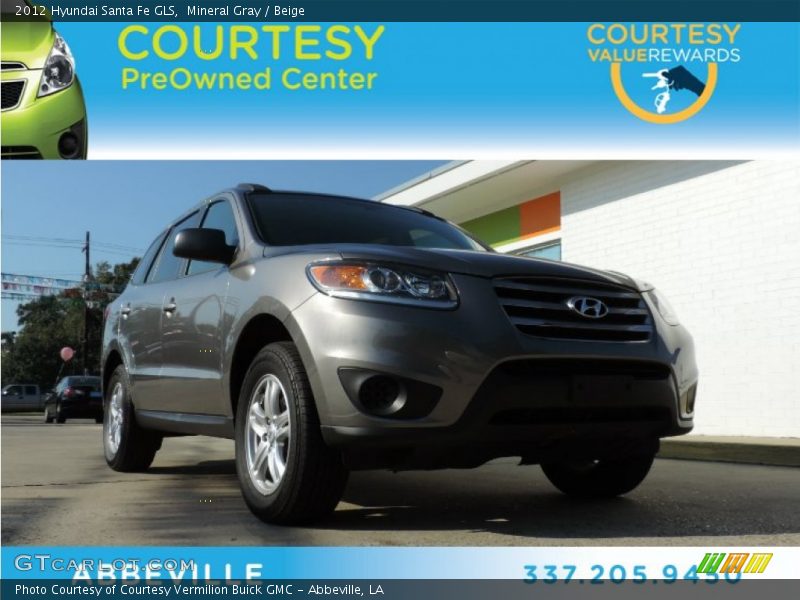 Mineral Gray / Beige 2012 Hyundai Santa Fe GLS