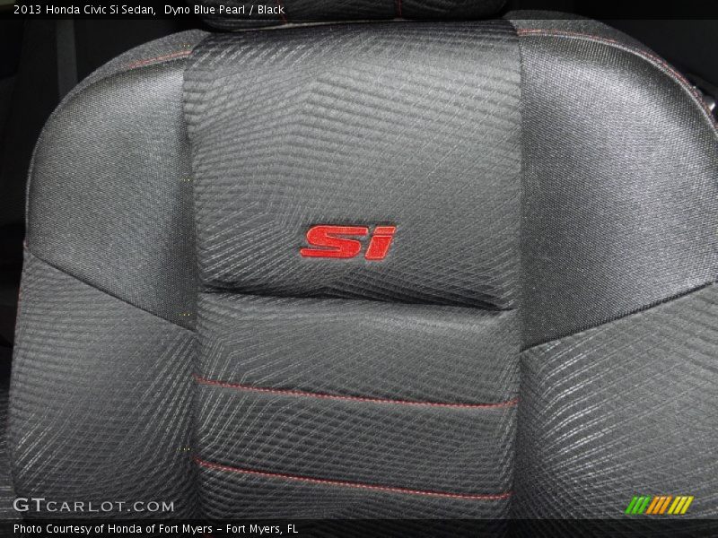 Dyno Blue Pearl / Black 2013 Honda Civic Si Sedan
