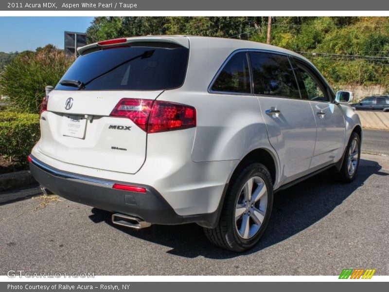 Aspen White Pearl / Taupe 2011 Acura MDX