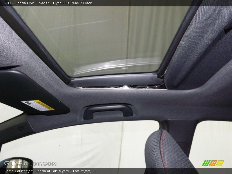 Dyno Blue Pearl / Black 2013 Honda Civic Si Sedan