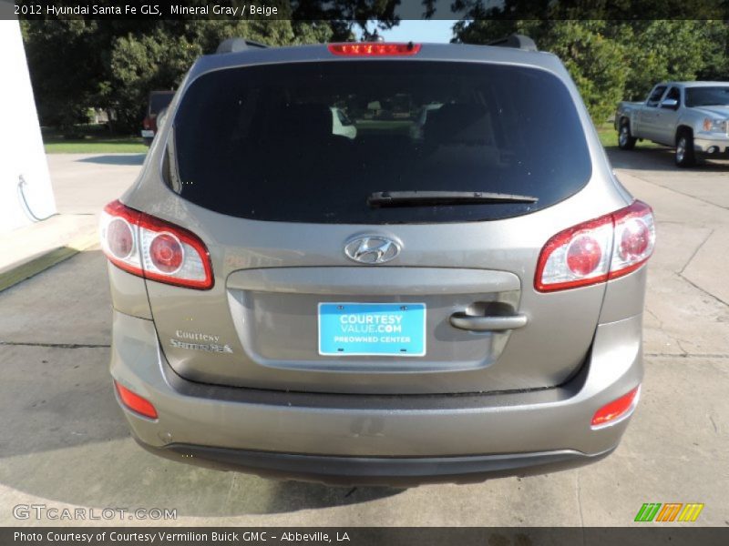 Mineral Gray / Beige 2012 Hyundai Santa Fe GLS