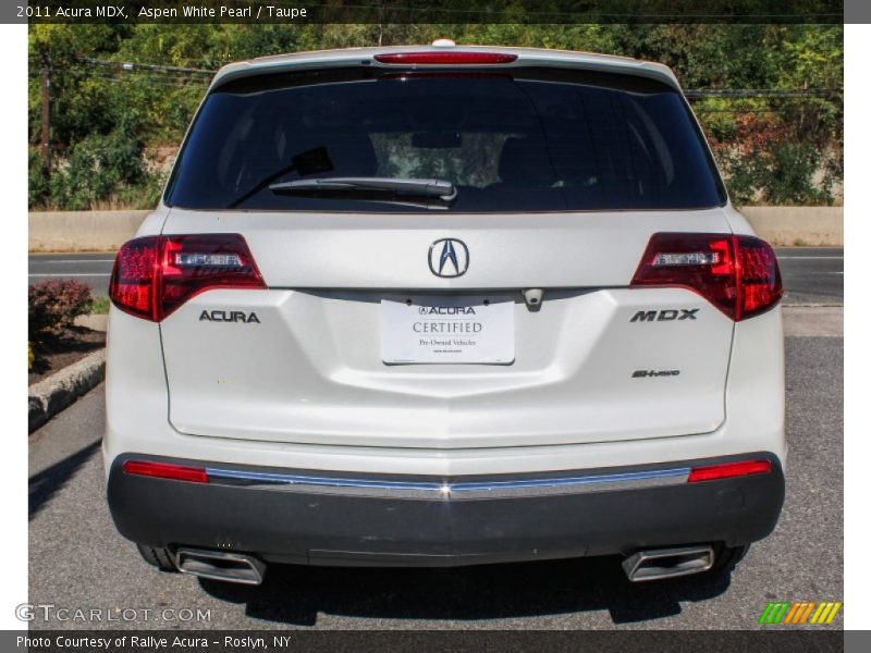 Aspen White Pearl / Taupe 2011 Acura MDX