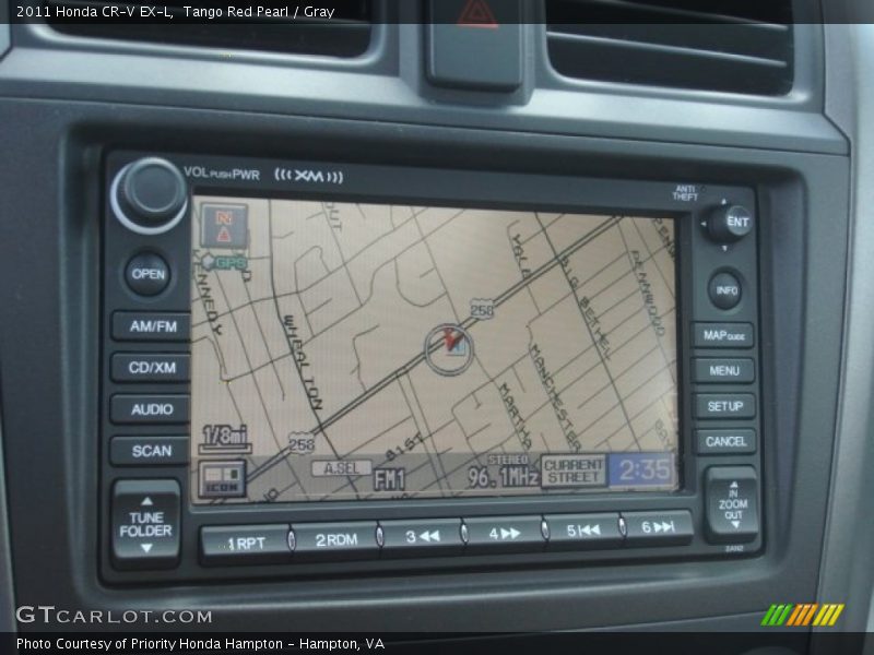 Tango Red Pearl / Gray 2011 Honda CR-V EX-L