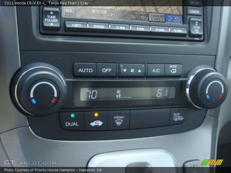 Tango Red Pearl / Gray 2011 Honda CR-V EX-L