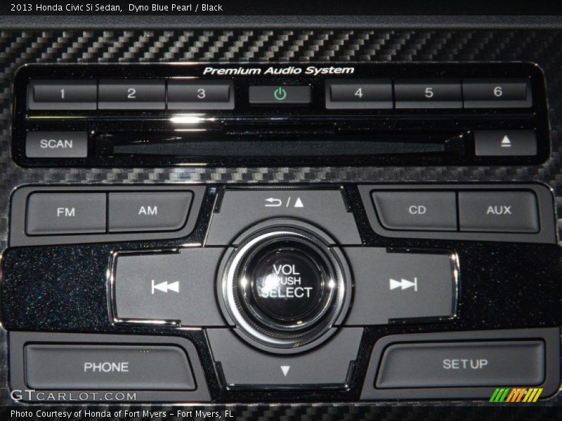 Dyno Blue Pearl / Black 2013 Honda Civic Si Sedan