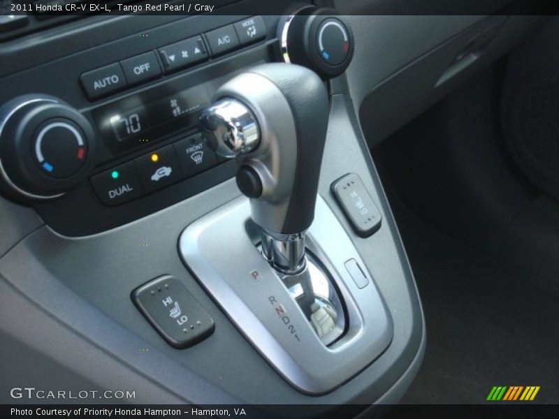 Tango Red Pearl / Gray 2011 Honda CR-V EX-L