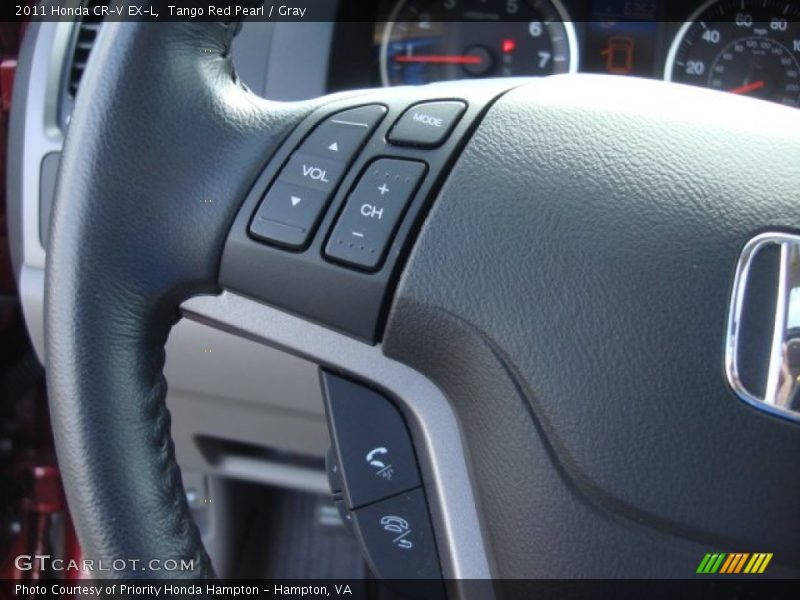 Tango Red Pearl / Gray 2011 Honda CR-V EX-L