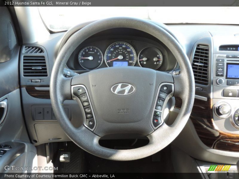 Mineral Gray / Beige 2012 Hyundai Santa Fe GLS