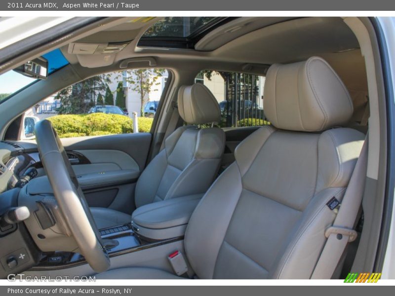 Aspen White Pearl / Taupe 2011 Acura MDX
