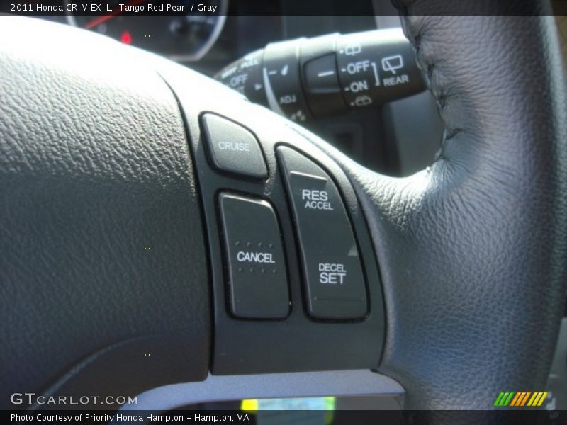 Tango Red Pearl / Gray 2011 Honda CR-V EX-L