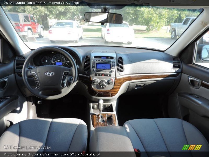 Mineral Gray / Beige 2012 Hyundai Santa Fe GLS