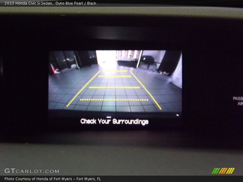 Dyno Blue Pearl / Black 2013 Honda Civic Si Sedan