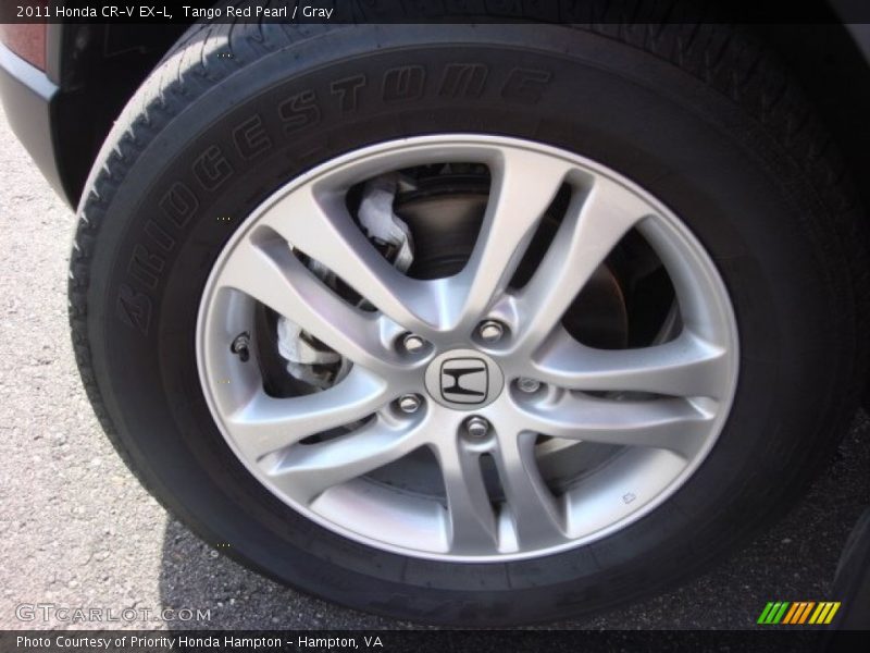 Tango Red Pearl / Gray 2011 Honda CR-V EX-L
