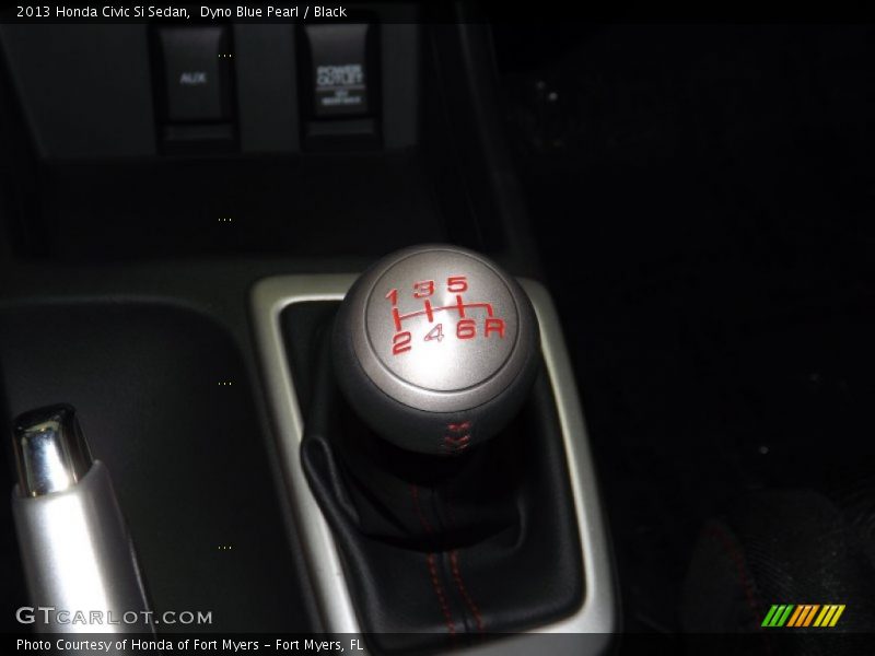 Dyno Blue Pearl / Black 2013 Honda Civic Si Sedan