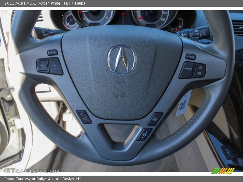 Aspen White Pearl / Taupe 2011 Acura MDX