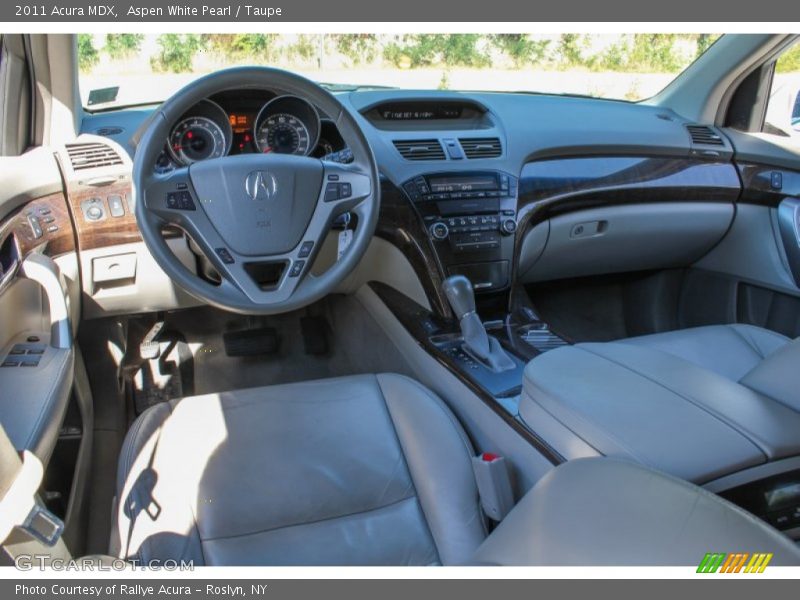 Aspen White Pearl / Taupe 2011 Acura MDX