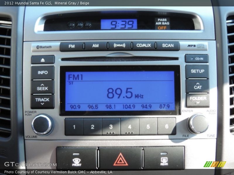 Mineral Gray / Beige 2012 Hyundai Santa Fe GLS