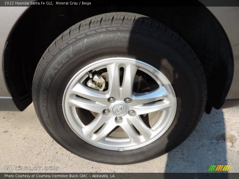 Mineral Gray / Beige 2012 Hyundai Santa Fe GLS