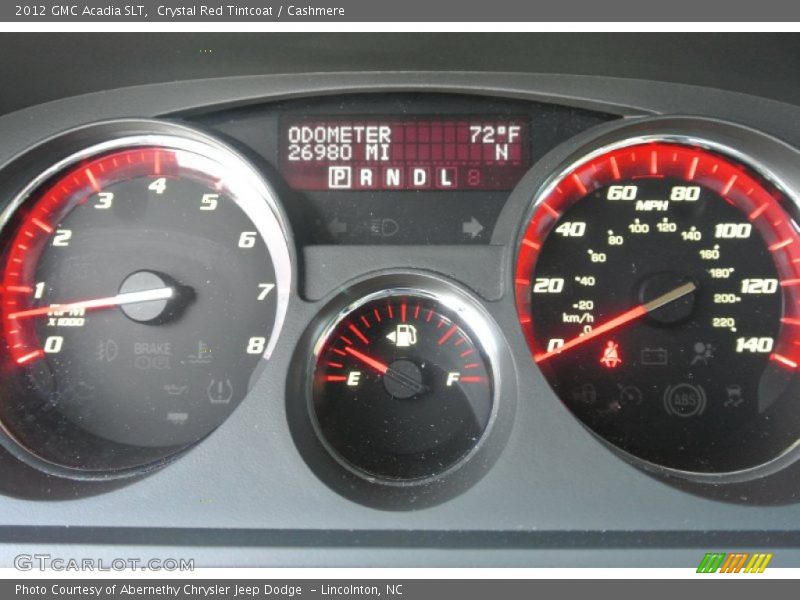 Crystal Red Tintcoat / Cashmere 2012 GMC Acadia SLT