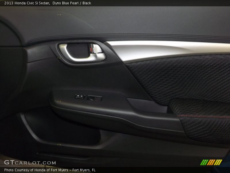 Dyno Blue Pearl / Black 2013 Honda Civic Si Sedan