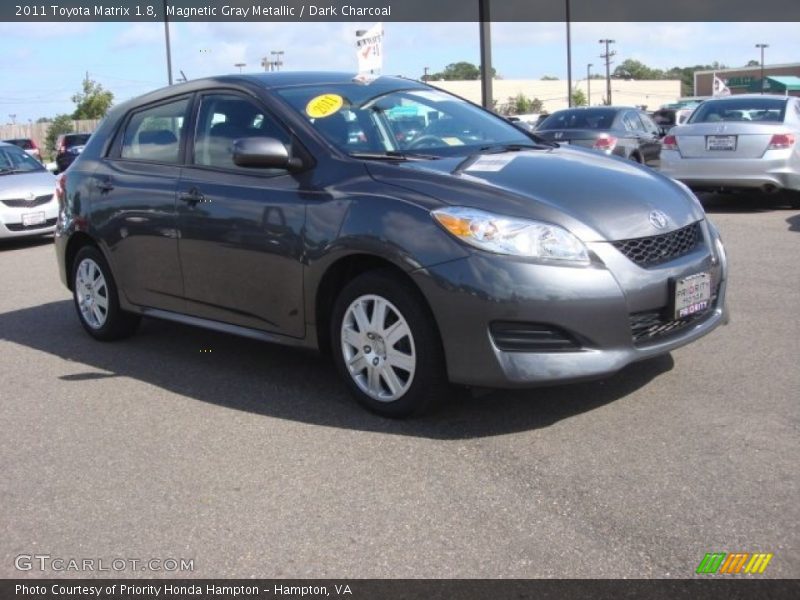 Magnetic Gray Metallic / Dark Charcoal 2011 Toyota Matrix 1.8