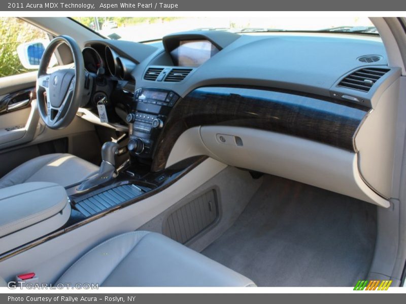 Aspen White Pearl / Taupe 2011 Acura MDX Technology