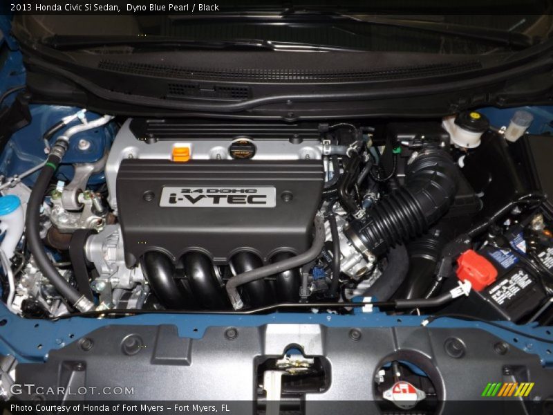 Dyno Blue Pearl / Black 2013 Honda Civic Si Sedan