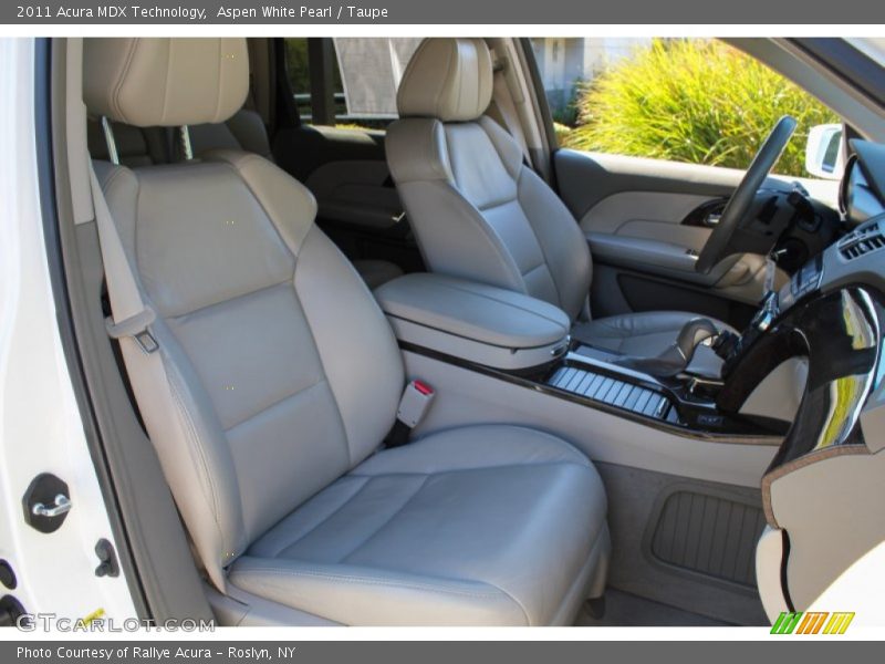 Aspen White Pearl / Taupe 2011 Acura MDX Technology