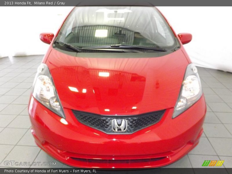 Milano Red / Gray 2013 Honda Fit